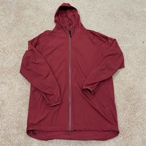 Adidas Red Lightweight Windbreaker